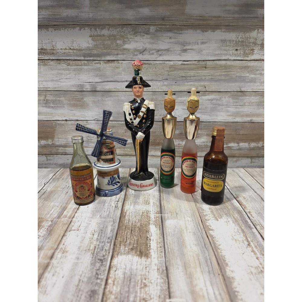 Liquore Galliano Miniatures Collection Windmill Soldier Bottles Barware Collect